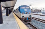 AMTK 89 on the point of the Lake Shore Limited just prior to departure from Albany-Rensselaer Station